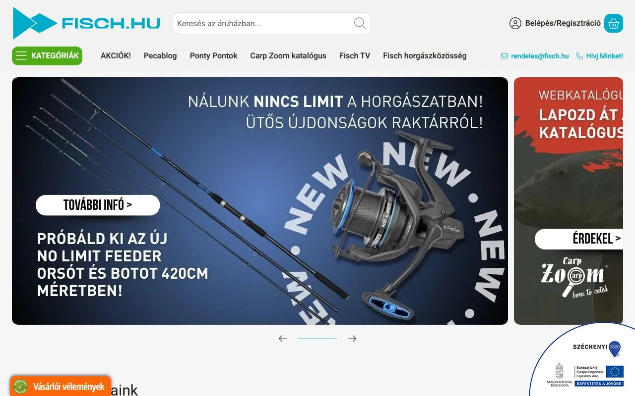 Fisch.hu horgász webáruház